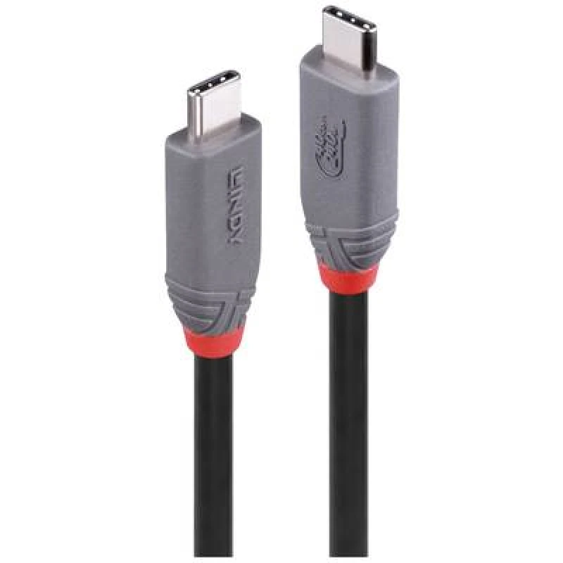 Image of Lindy 0.8m USB 4 240W Type C Cable, Anthra Line