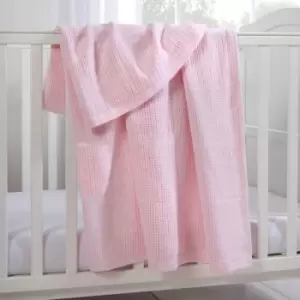 Image of Clair De Lune Cellular Blanket Large Pink