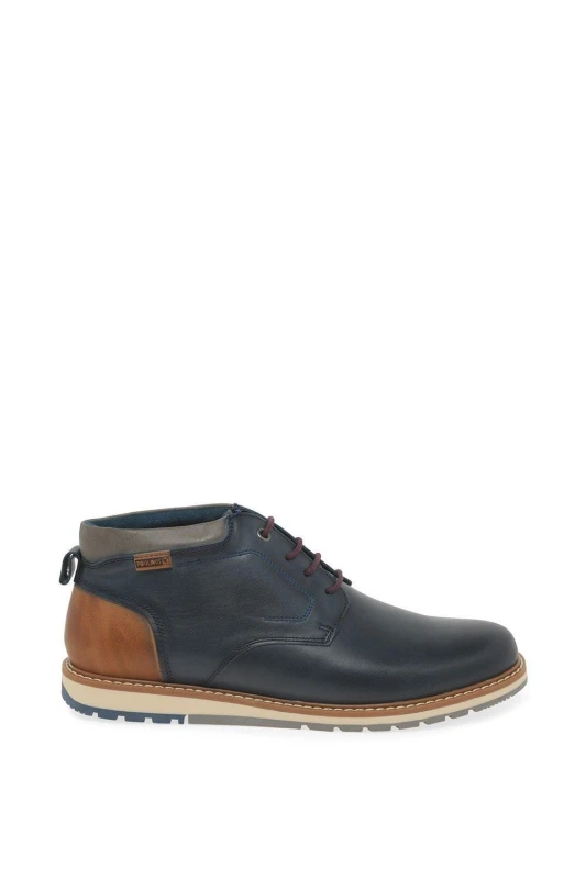 Image of Pikolinos Mens 'Burton' Lace Up Boots in Blue Size: 9 Blue Male 9