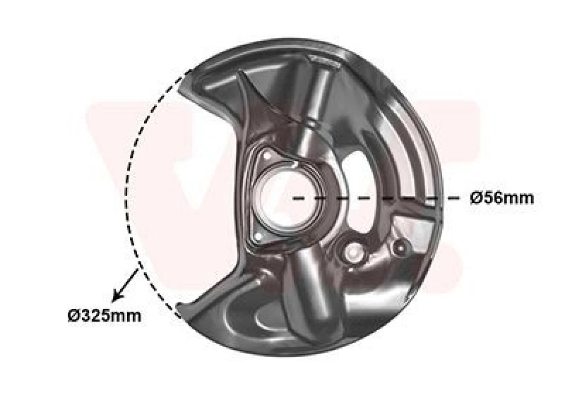Image of VAN WEZEL Brake disc backing plate VAN WEZEL 3029371