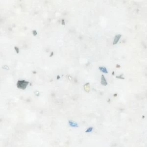Image of BQ Astral Gloss White Sparkle effect Worktop edging tape L3m