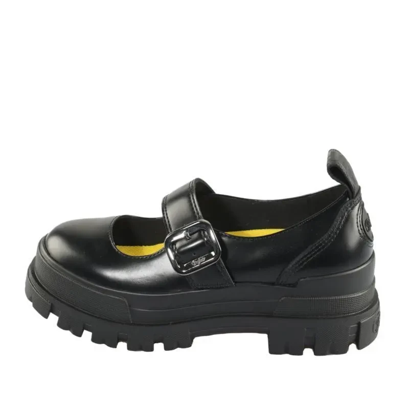 Image of Buffalo Womens moccasins Buffalo Aspha Loafer Buckle OS Noir Female 35