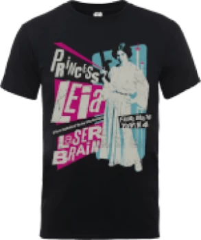 Image of Star Wars Princess Leia Rock Poster T-Shirt - Black