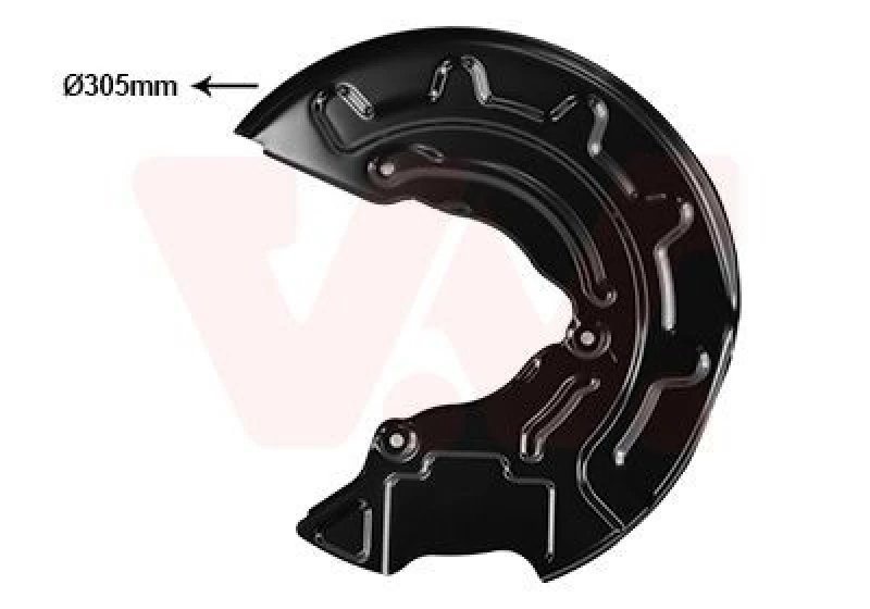 Image of VAN WEZEL Brake disc backing plate VAN WEZEL 0359371