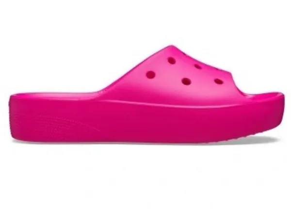 Image of Crocs Women Classic Platform Slides Pink Crush 7