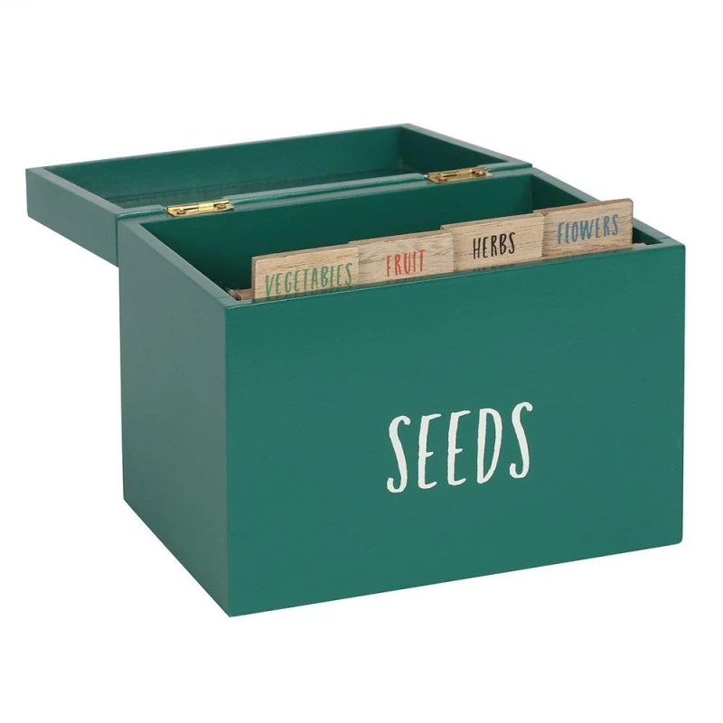 Image of Something Different Seed Storage Box - Green Green One Size