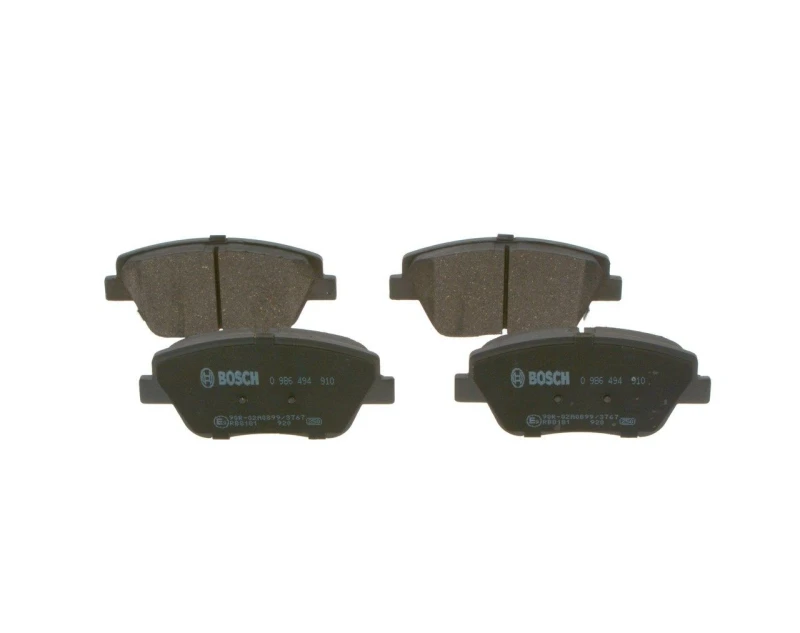 Image of Bosch 0 986 494 910 Brake pad set with integrated wear warning contact Low-Metallic Brake Pad Set,disc brake (402)