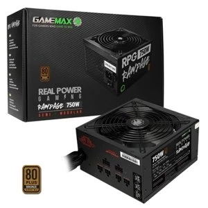 Image of GameMax RPG Rampage 750W 140mm Ultra Silent Fan 80 PLUS Bronze Semi Modular PSU
