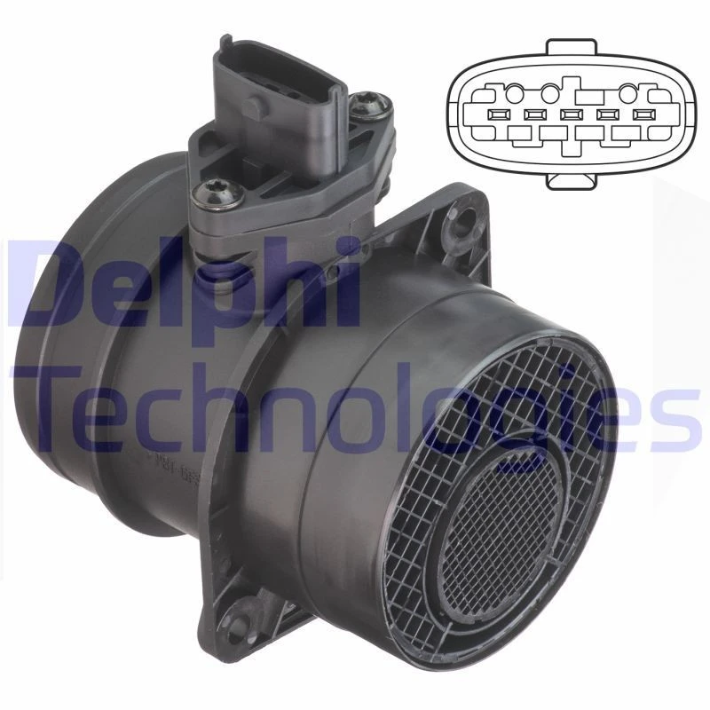 Image of DELPHI Mass air flow sensor DELPHI AF10622-12B1