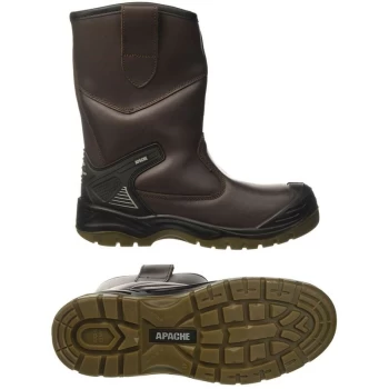 image of AP305 Safety Rigger Boot Work Boot Water Proof 200J Toecap UK Size 11 - Apache