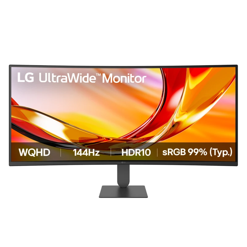 Image of LG 34" UltraWide Quad HD Curved Monitor 144Hz
