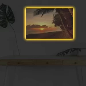Image of 4570DHDACT-086 Multicolor Decorative LED Lighted Canvas Painting