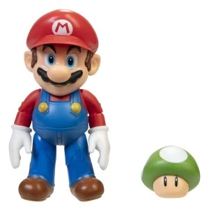 image of Mario with 1Up Mushroom (World Of Nintendo Super Mario) Figure