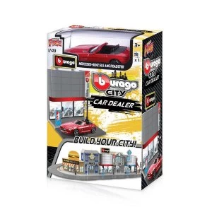 image of 1:43 Street Fire Bburago City Car Dealer Diecast Model (Includes 1 Car)