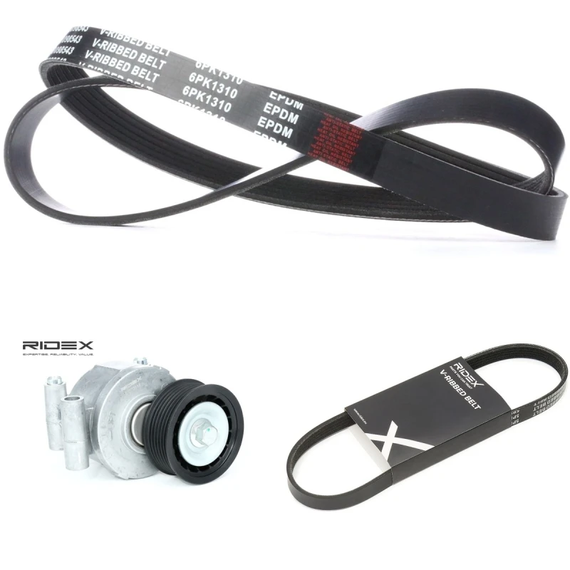 Image of RIDEX 542R1059 V-ribbed belt set V-Ribbed Belt Set (542)