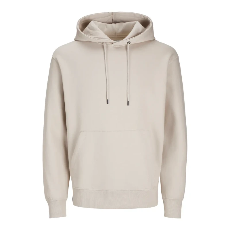 Image of jack & jones Star Basic Hoodie in Organic Cotton Blend Light Beige Men XL