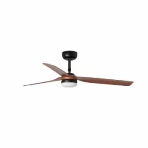 Punt LED Black, Dark Wood Ceiling Fan With DC Motor Smart