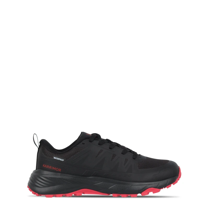 Image of Karrimor Caracal Waterproof Mens Trainers Black/Red male 7 (41)
