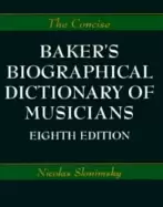 Image of concise bakers biographical dictionary of musicians
