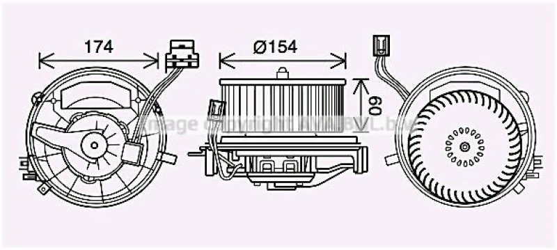 Image of Heater blower motor PRASCO VN8399
