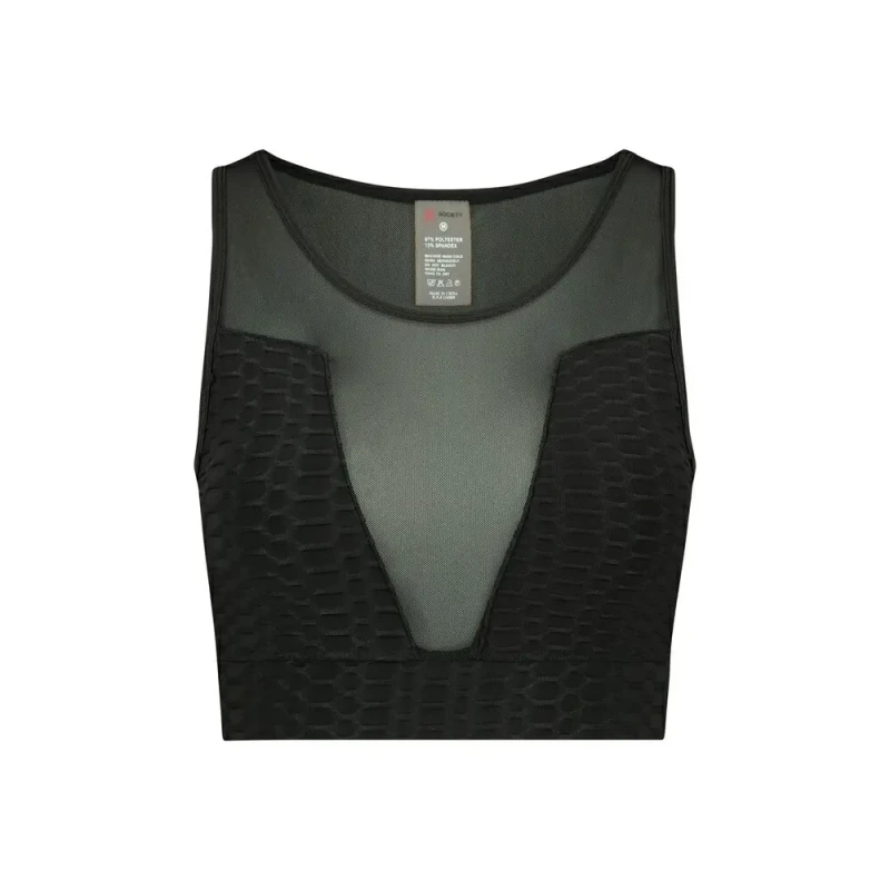 Image of Steve Madden Mesh tank top For Her Steve Madden Maximize Noir Female XS