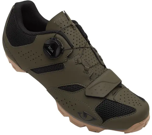 Image of Giro Cylinder II Mens Mountain Bike Shoes 40 OLIVE/GUM