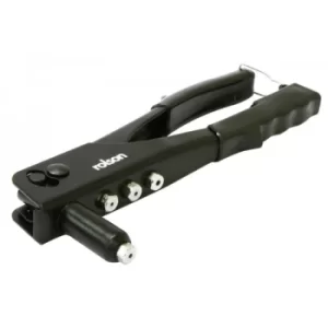 image of Rolson Four Head Rivet Gun with 75 Rivets, Black