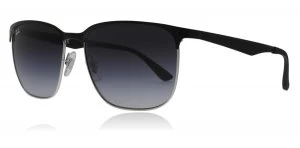 Ray-Ban RB3569 Sunglasses Silver Top Black 90048G 59mm