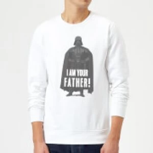 Image of Star Wars Darth Vader I Am Your Father Pose Sweatshirt - White - L