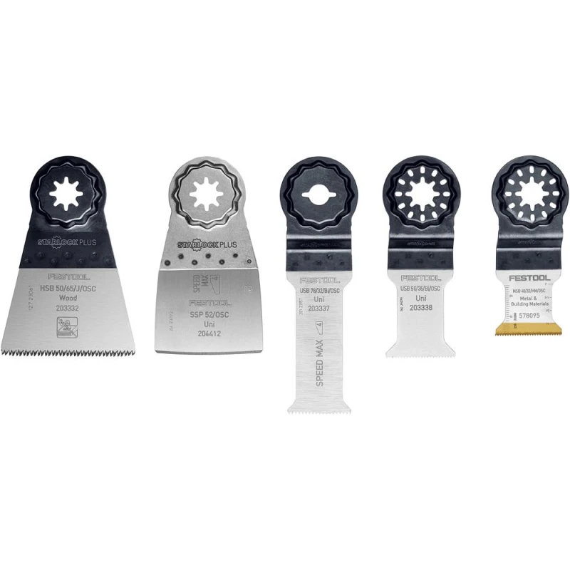 Image of Festool OSC-SORT/5 Starlock Max Oscillating Multi Tool Accessory Set 578098 Qty: Pack of 5
