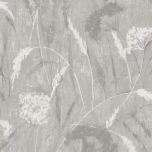 Image of Holden Decor Pappus Grey Wallpaper