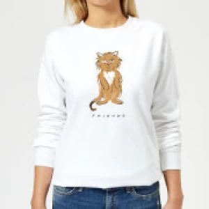 Image of Friends Smelly Cat Womens Sweatshirt - White - 3XL