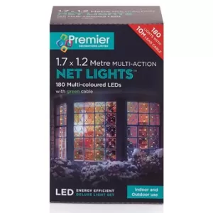 Image of Premier 180-LED Net Lights - Multi-Coloured