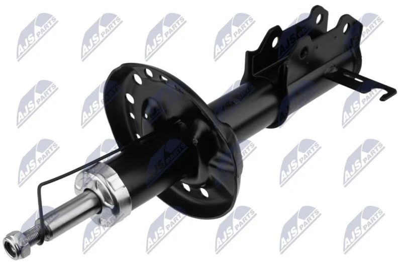 Image of NTY A-PL-040 Shock absorber Front Axle Left, Gas Pressure, Twin-Tube, Suspension Strut, Bottom Clamp Shock Absorber (854)