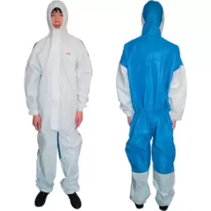 image of 3M 4535 Protective Type 5/6 White/Blue Coveralls (2XL)