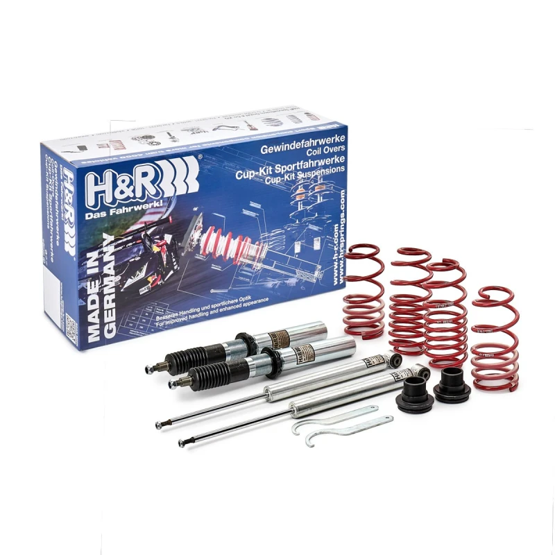Image of H&R 28851-14 Suspension Kit, coil springs / shock absorbers Monotube coil overs Suspension Kit,coil springs / shock absorbers (190)