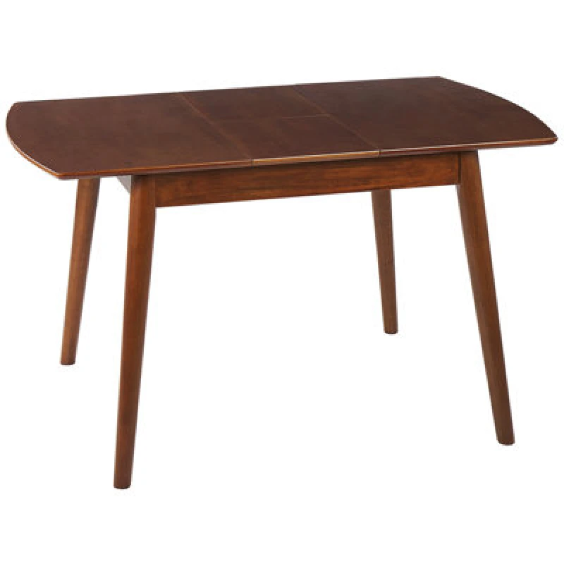 Image of Beliani Extending Dining Table Toms Dark Brown 100/130 Cm 80 Cm