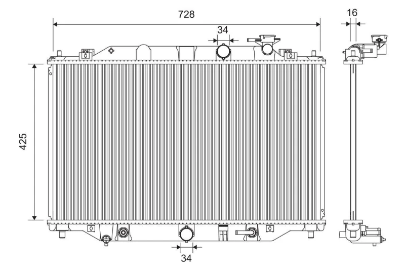 Image of Engine radiator VALEO 701392