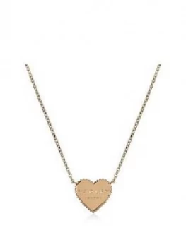 image of Radley Gold Plated Sterling Silver Heart Pendant Ladies Necklace