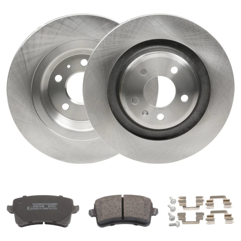 Image of RIDEX 3405B1832 Brake disc and pads set Rear Axle, Brake Disc Type: internally vented Brake Set,disc brakes (3405)