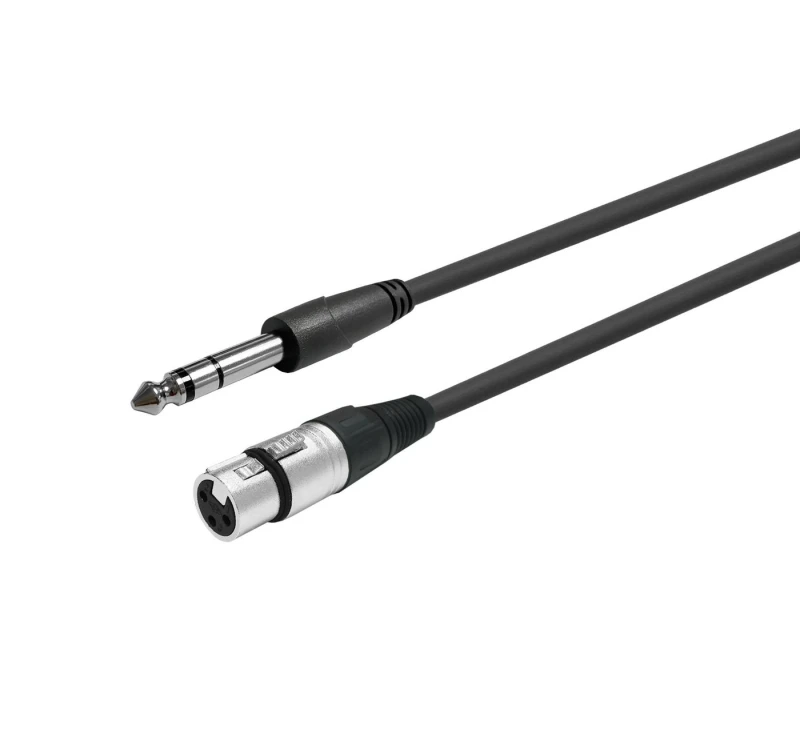 Image of Vivolink PROAUDXLRFJACKS1 audio cable 1m XLR 6.35mm Black