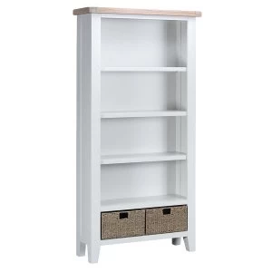 Image of Robert Dyas Madera Ready Assembled Large Wooden Bookcase