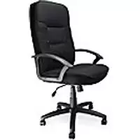 Image of Nautilus Designs Ltd. High Back Fabric Executive Armchair with Sculptured Stitching Detail Black