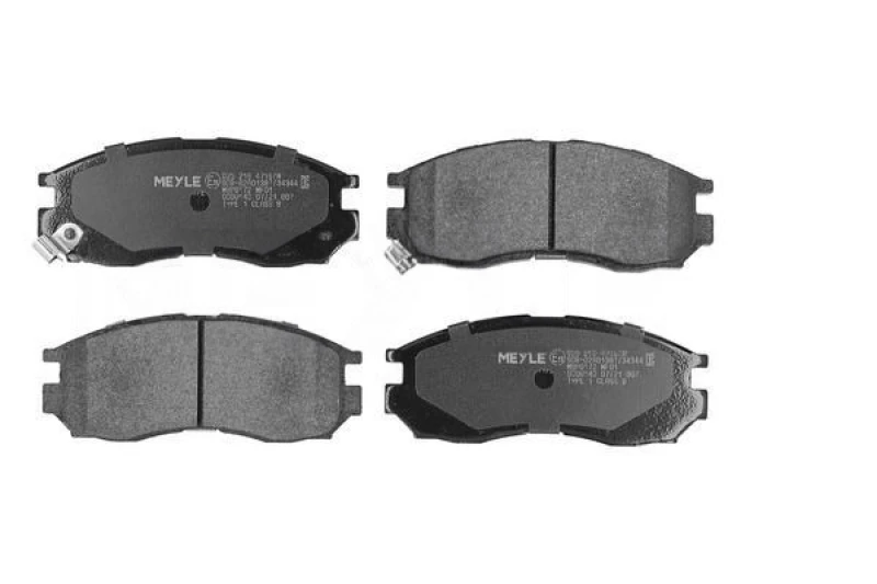 Image of MEYLE 025 216 4716/W Brake pad set Front Axle, with acoustic wear warning, Original Quality, with anti-squeak plate Brake Pad Set,disc brake (402)