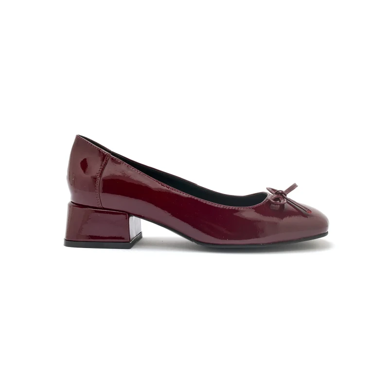 Image of Pediconfort Womens patent leather block heel pumps Pediconfort Rouge Female 41
