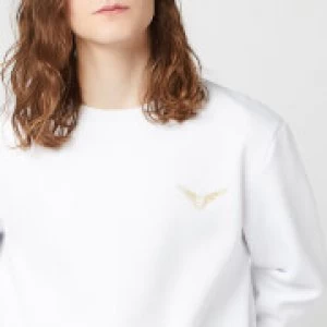 Image of Harry Potter Golden Snitch Unisex Embroidered Sweatshirt - White - L