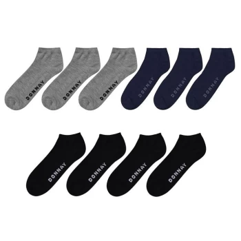 image of Donnay 10 Pack Trainer Socks Junior - Dark Asst