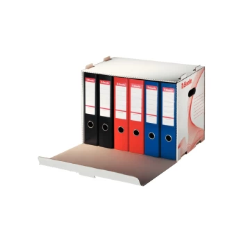 image of Standard Binder Storage and Transportation Box 60x80mm - White - Outer carton of 10