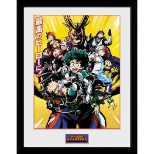 image of My Hero Academia Season 1 Framed Collector Print