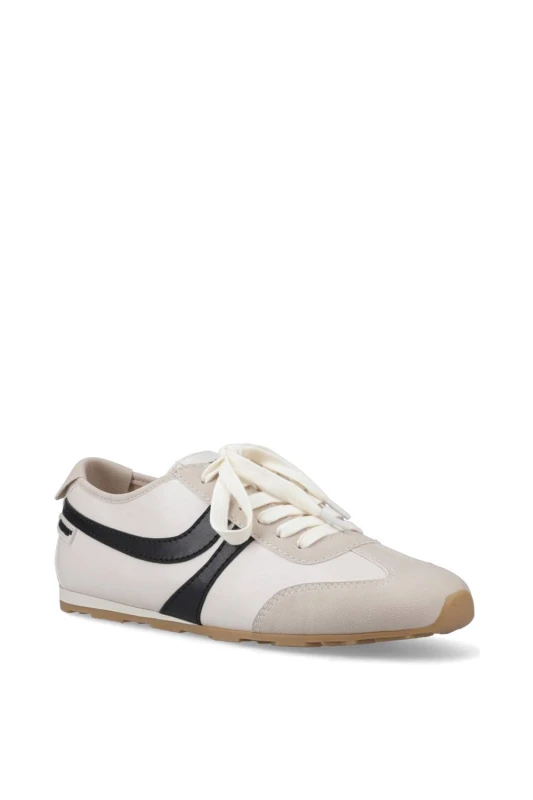 Image of Rocket Dog Womens Destin PU Combo Trainers in Off-White Size: 7 Off-White Female 7